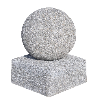 Słupek betonowy kula 30 cm z podstawą betonową kod: 3037
