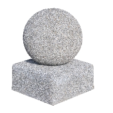 Słupek betonowy kula 30 z podstawą betonową